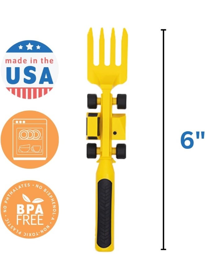Constructive Eating - Construction Utensil Set with Construction Plate - Image 3